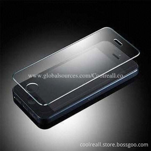 Real Tempered Glass Film Guard for iPhone 4/4S, High-sensitive Touch, Anti-scratches, Anti-crack